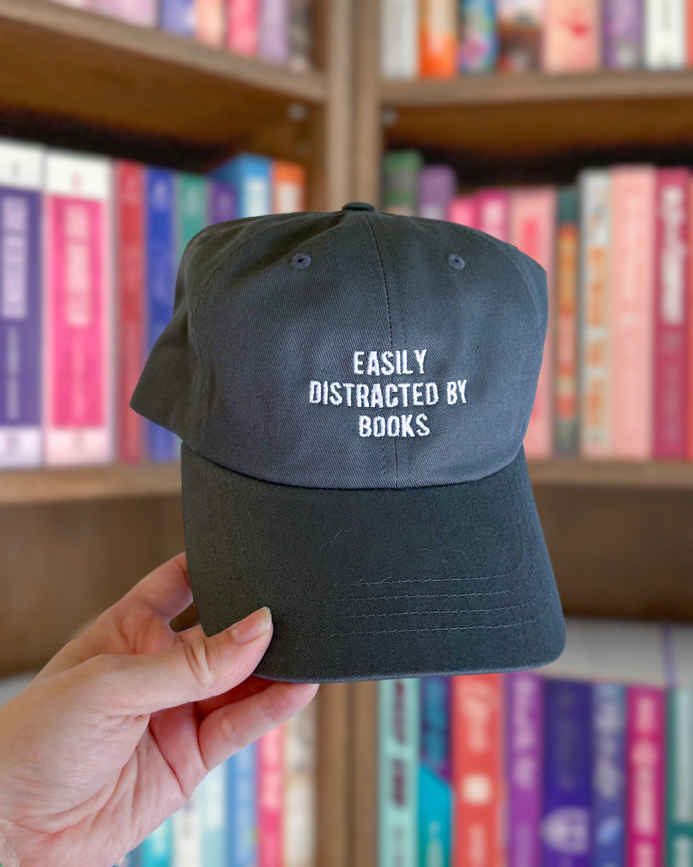 easily distracted by books hat