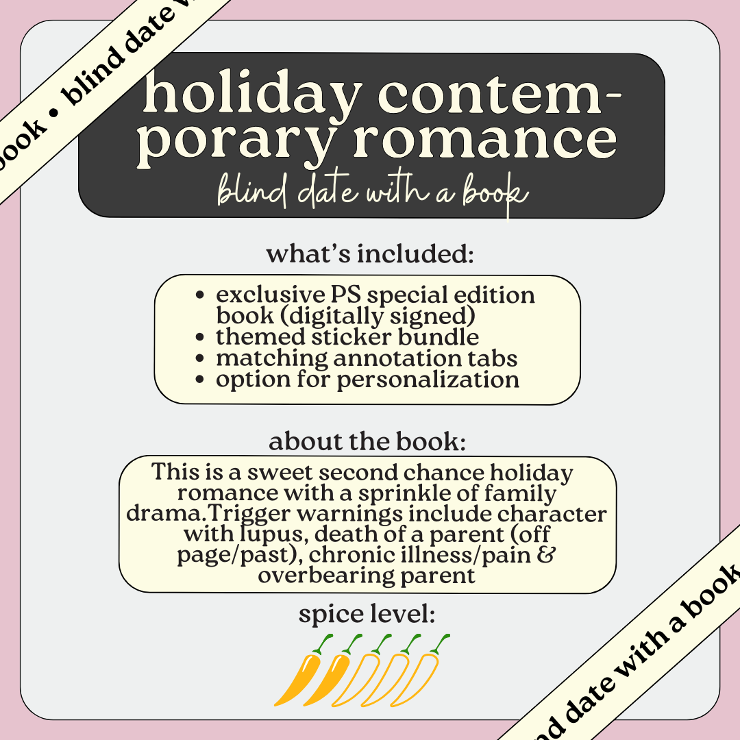 HOLIDAY CONTEMPORARY special edition blind date with a book PREORDER