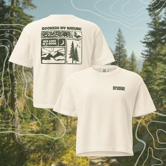 bookish by nature boxy tee