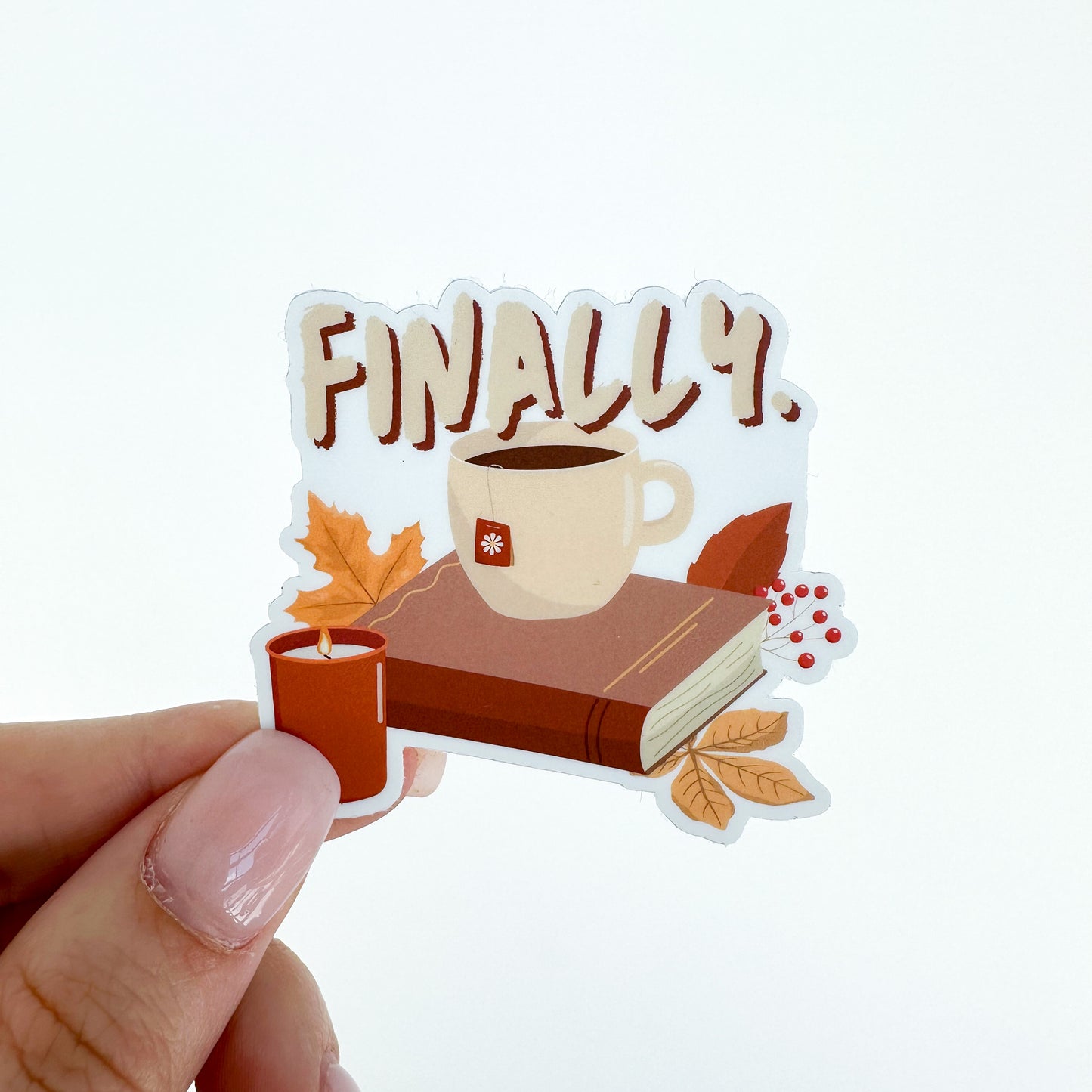 FINALLY (fall) sticker