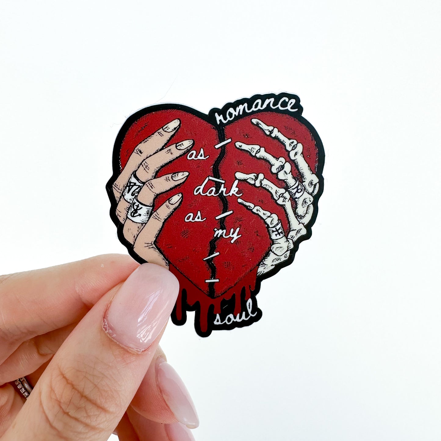 romance as dark as my soul sticker