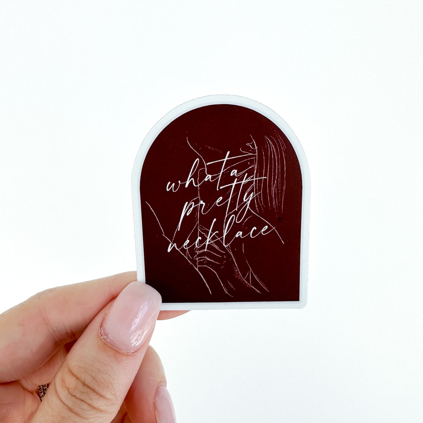 what a pretty necklace sticker