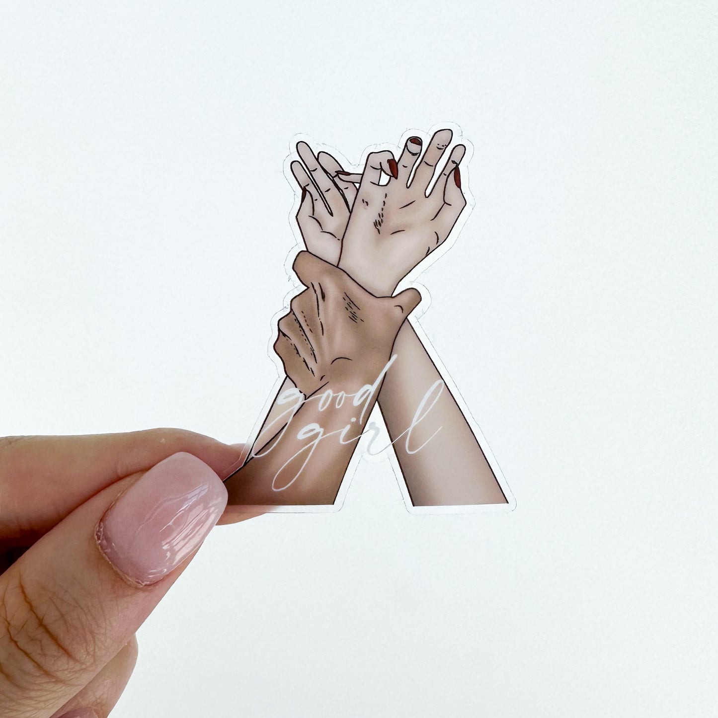 good girl restraint sticker