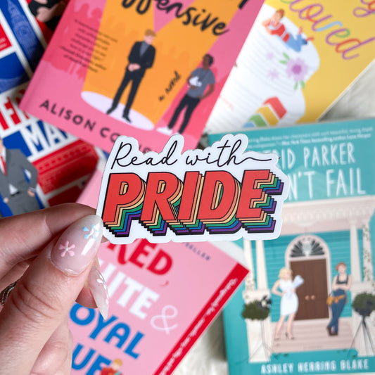 read with pride sticker
