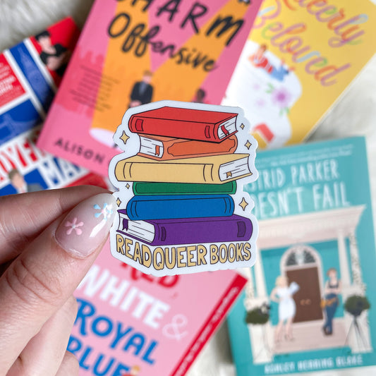 read queer books sticker