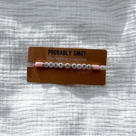 just a girl friendship bracelet