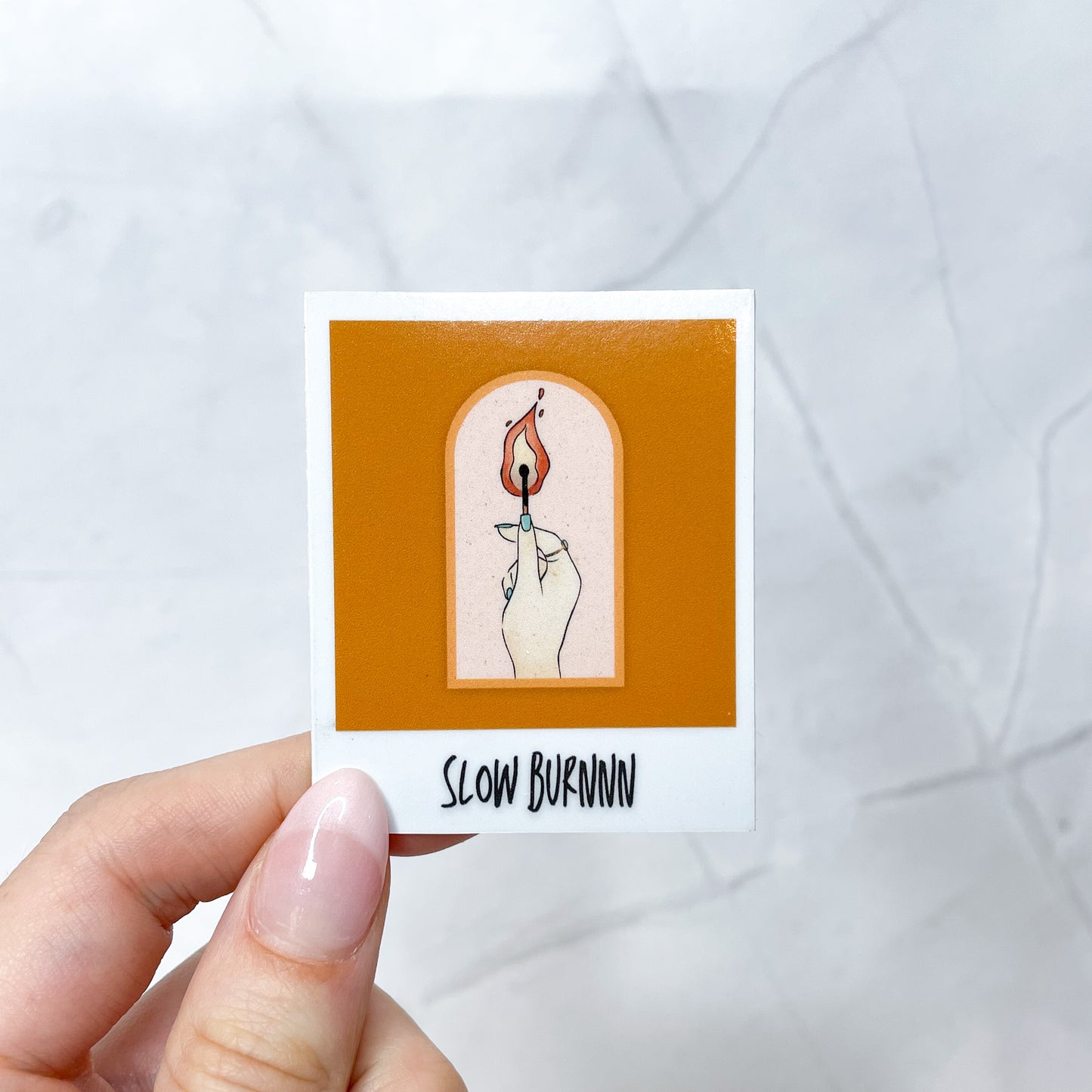 slow burn polaroid sticker