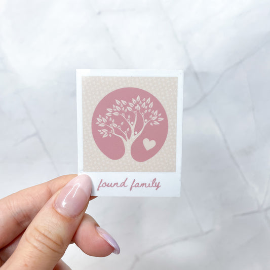 found family polaroid sticker