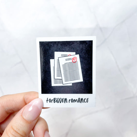 forbidden romance polaroid sticker