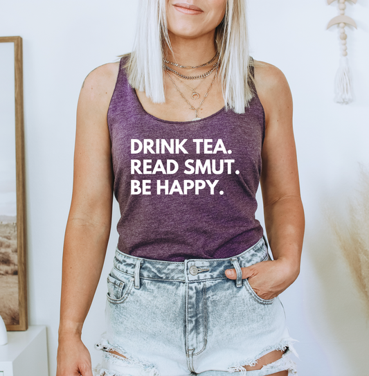 drink tea racerback tank
