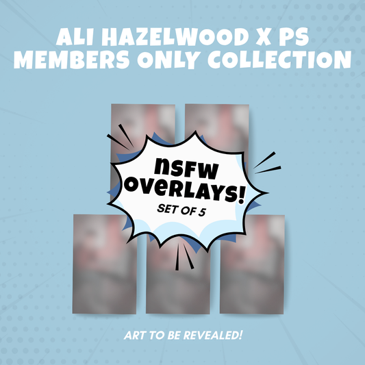Ali Hazelwood x PS Members Only Collection Overlay Art Prints (set of 5)