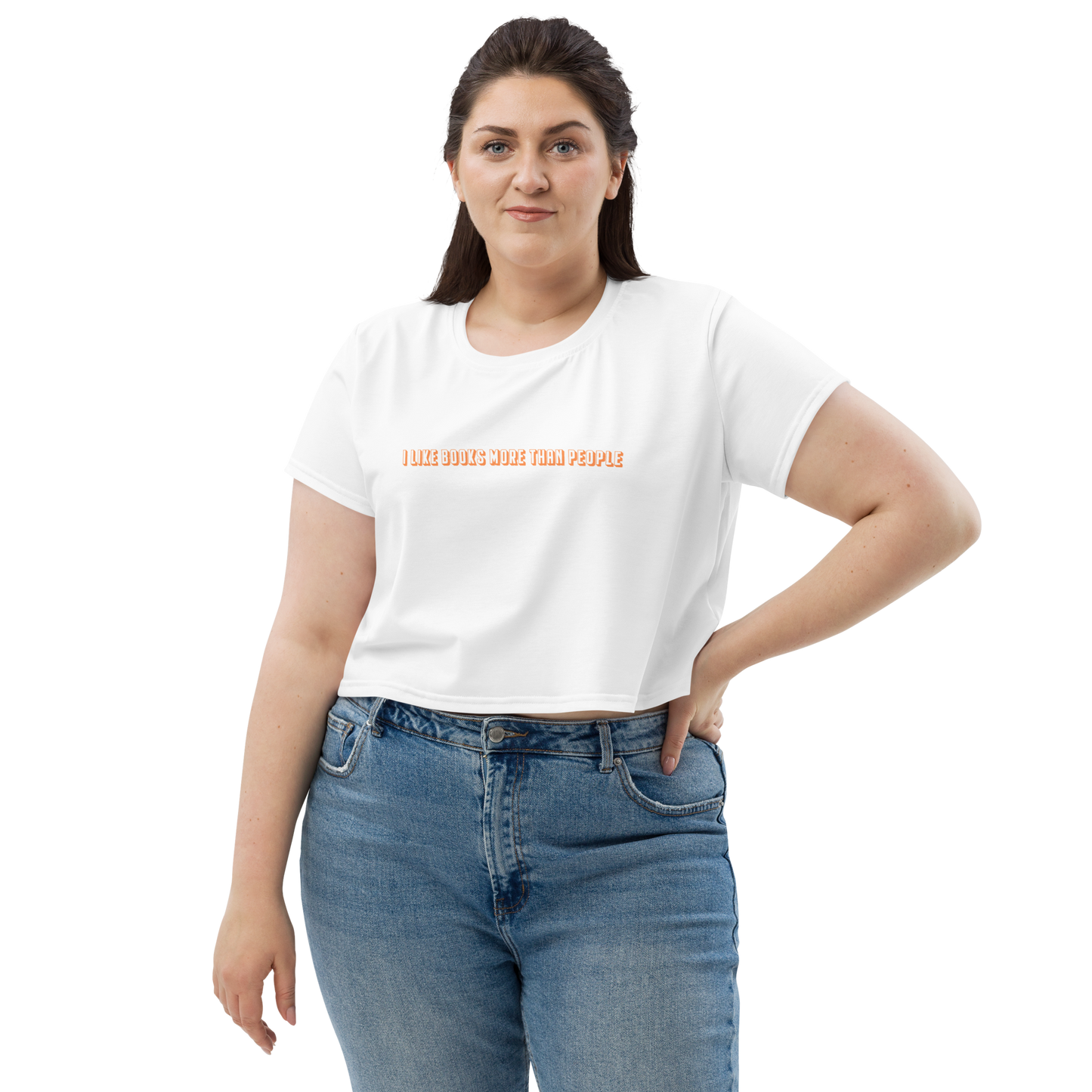 books > people crop tee