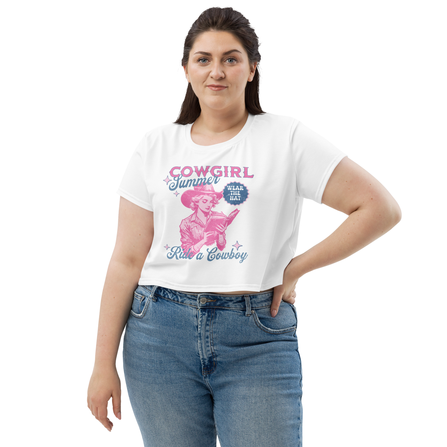 cowgirl summer crop tee