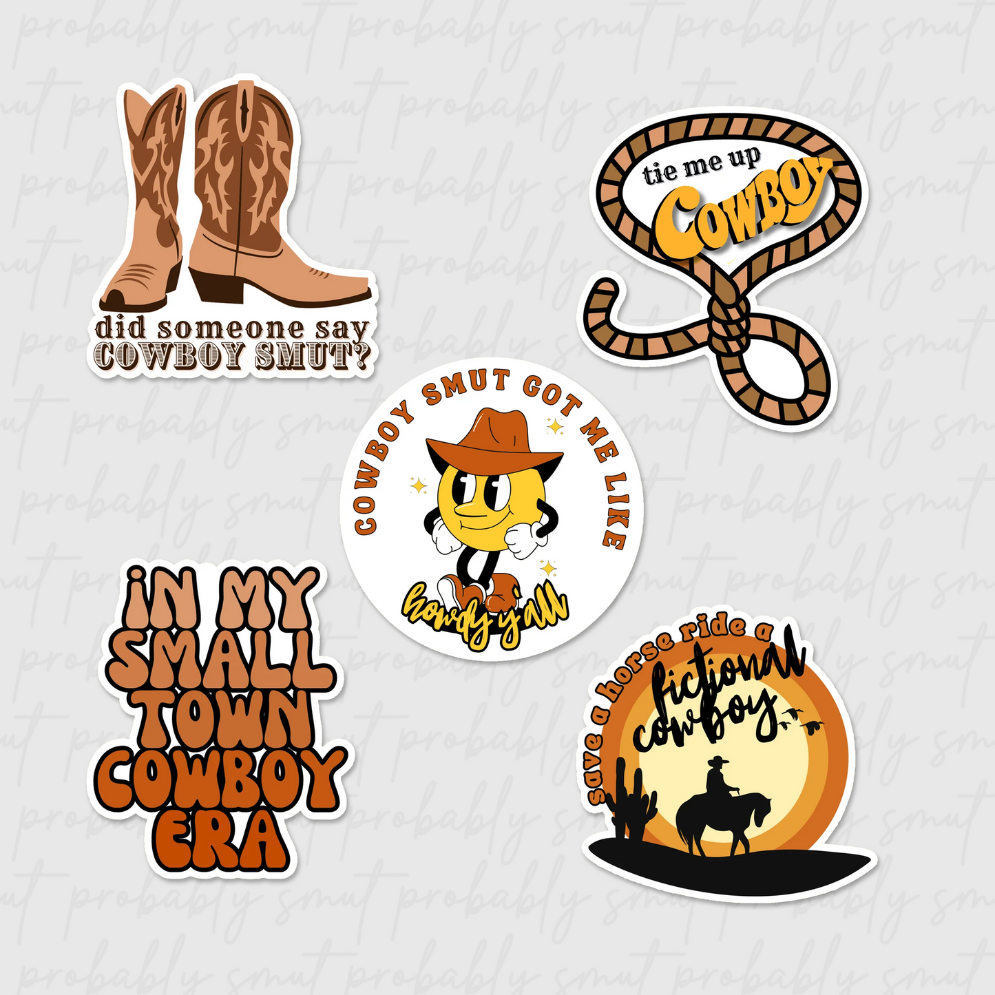cowboy sticker pack