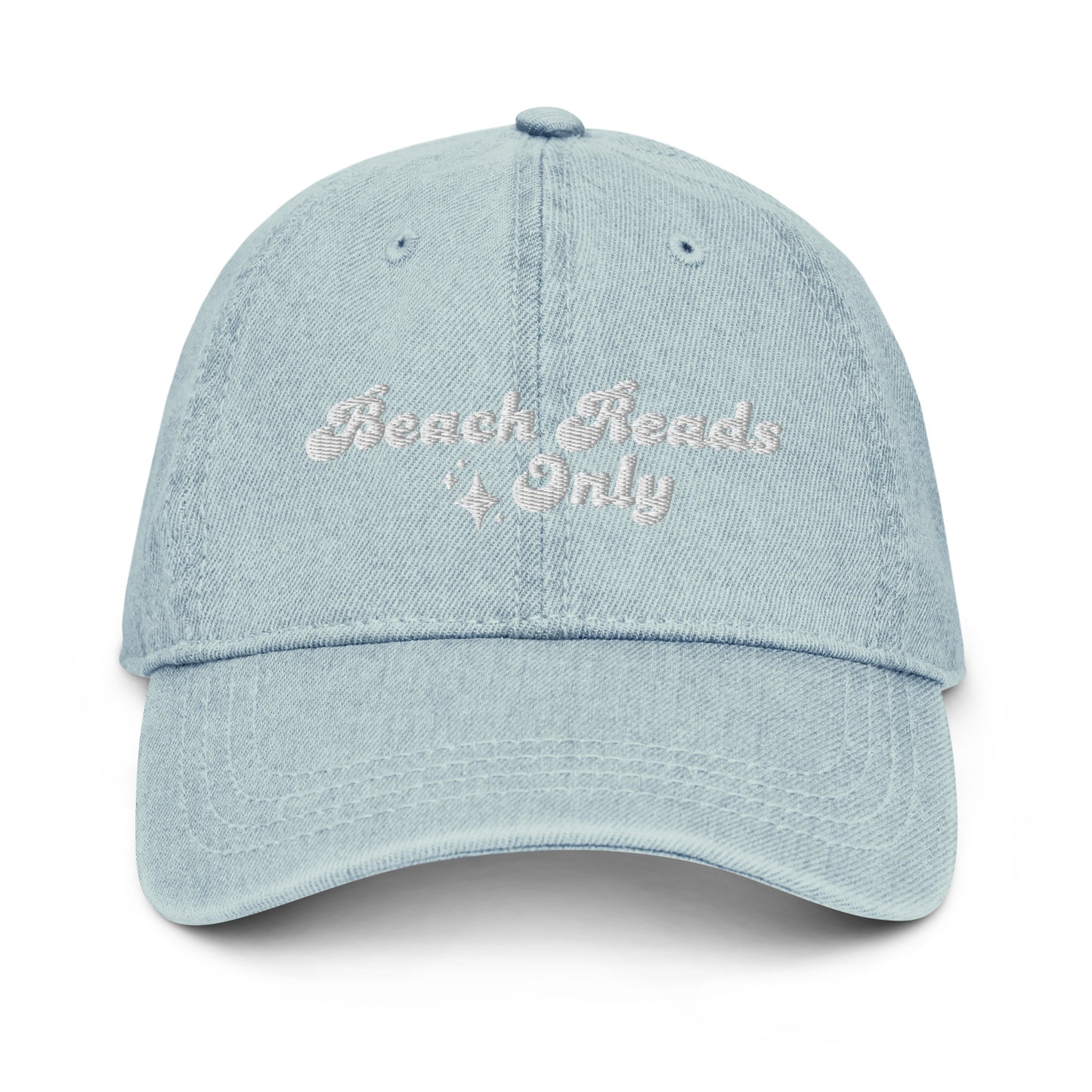 beach reads only denim hat