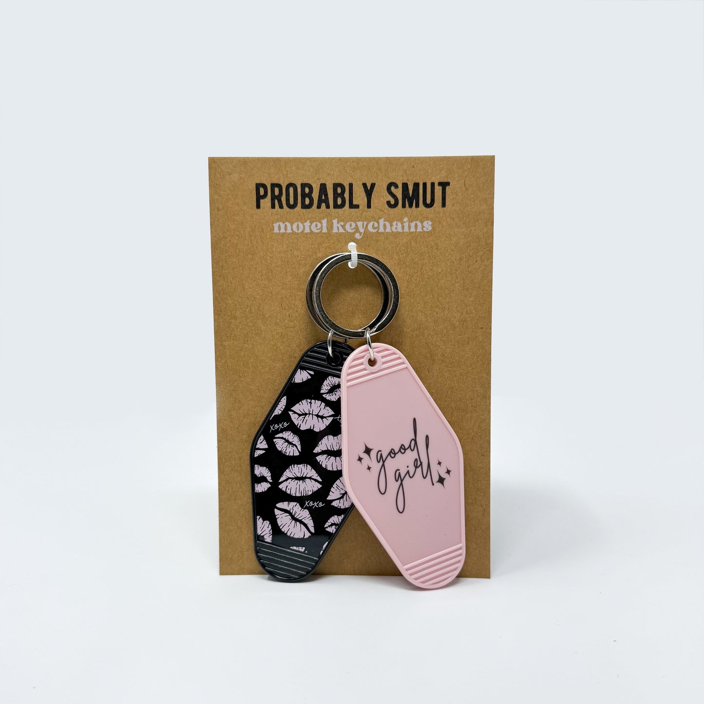 good girl keychain set