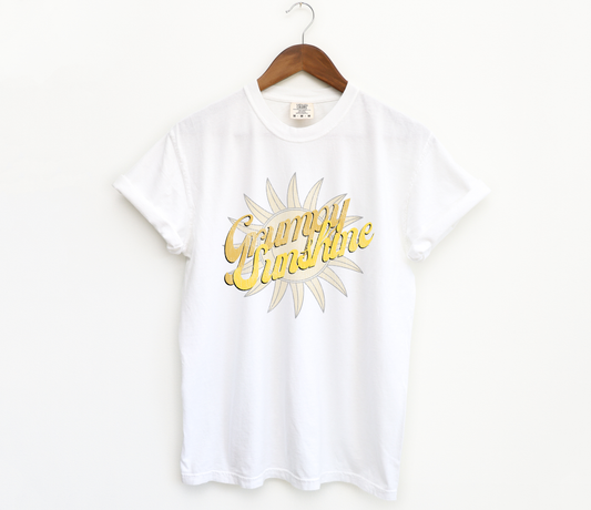 grumpy sunshine t-shirt in white