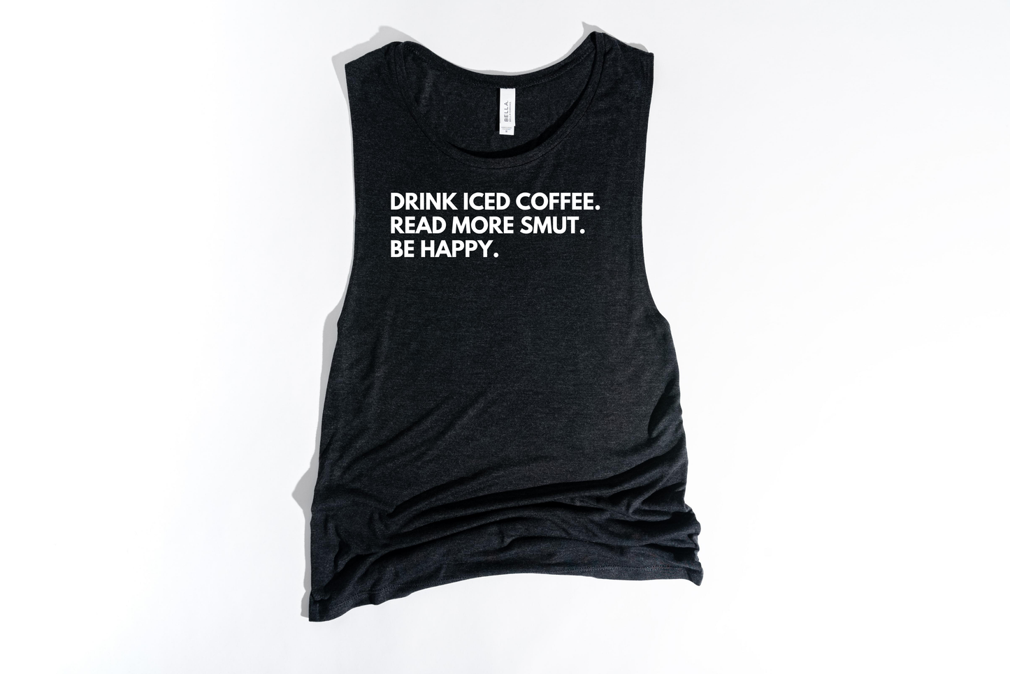 drink iced coffee muscle tank