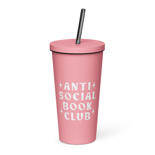 antisocial book club tumbler