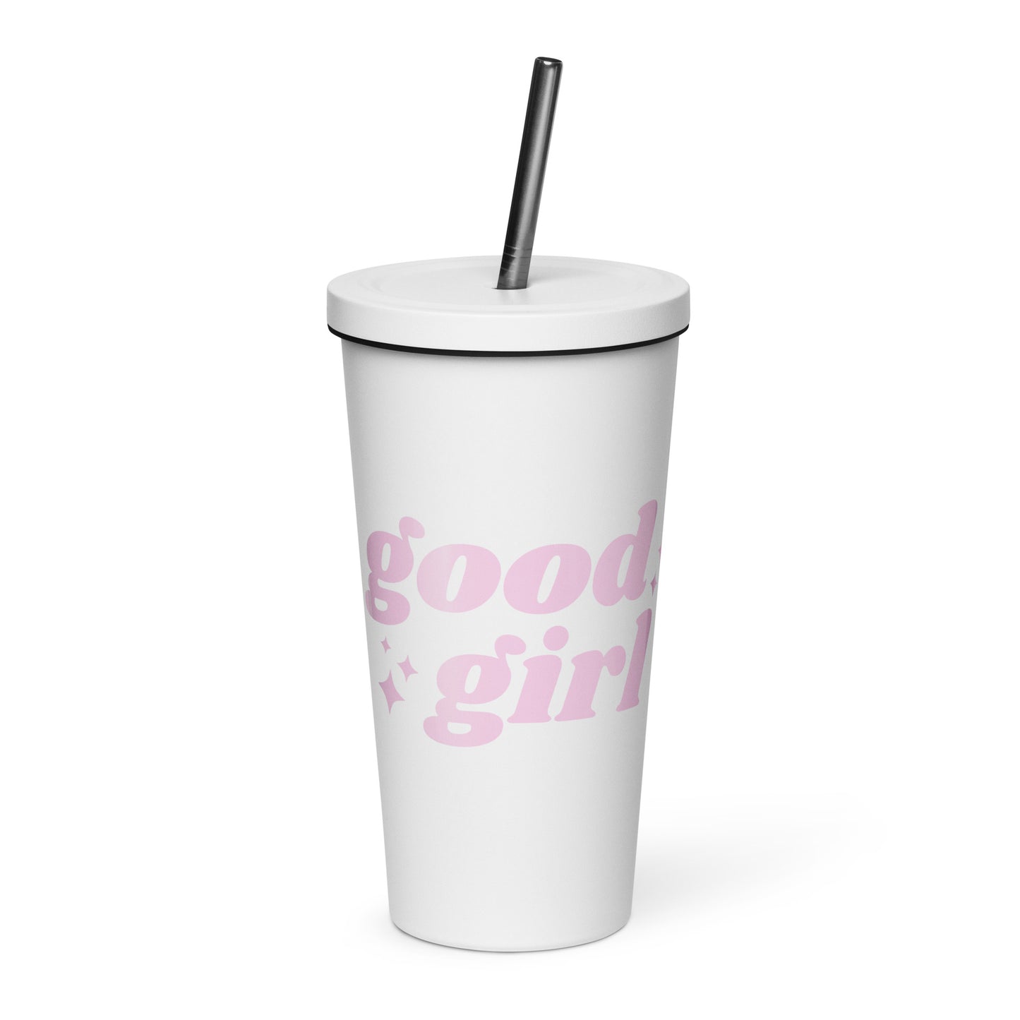 good girl tumbler (white)