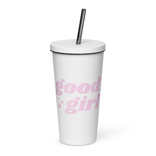 good girl tumbler (white)