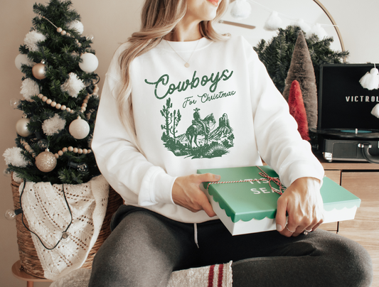cowboys for christmas sweatshirt