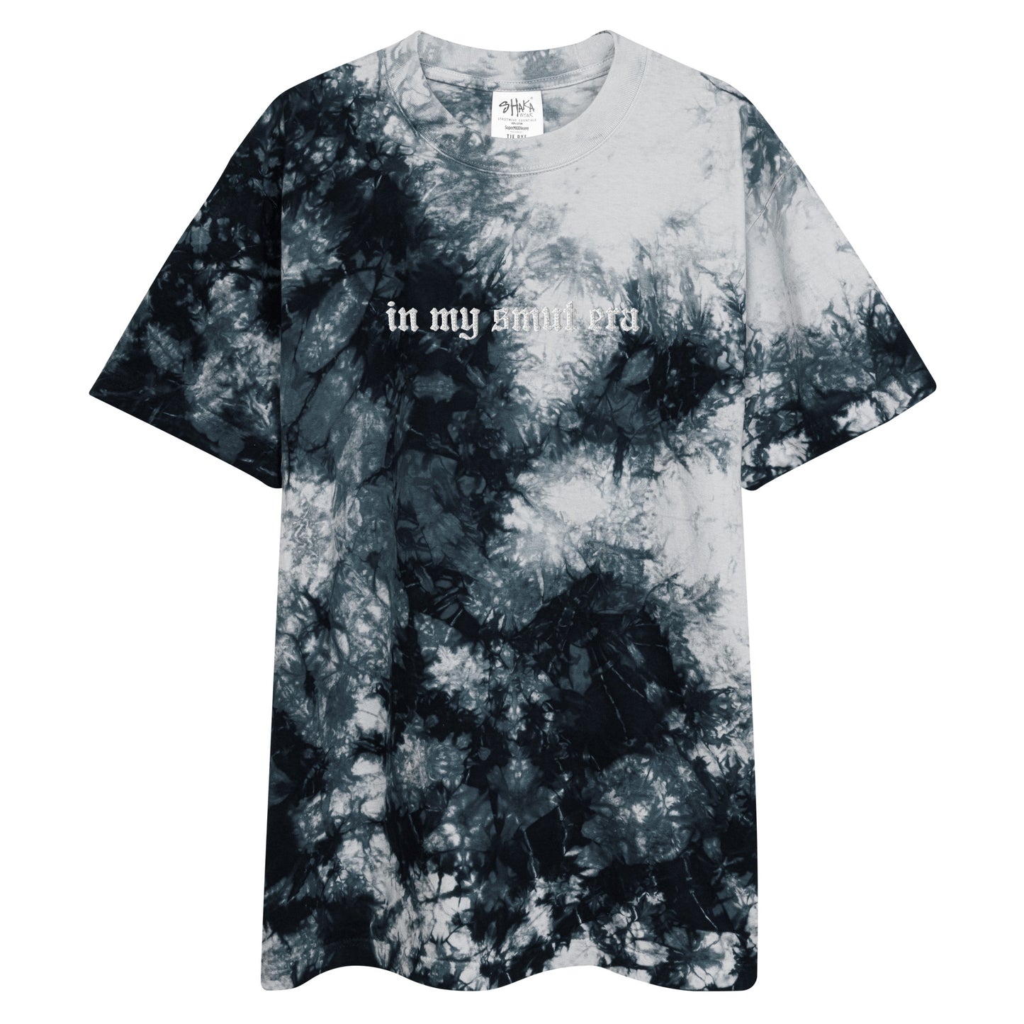 in my smut era embroidered tie-dye t-shirt