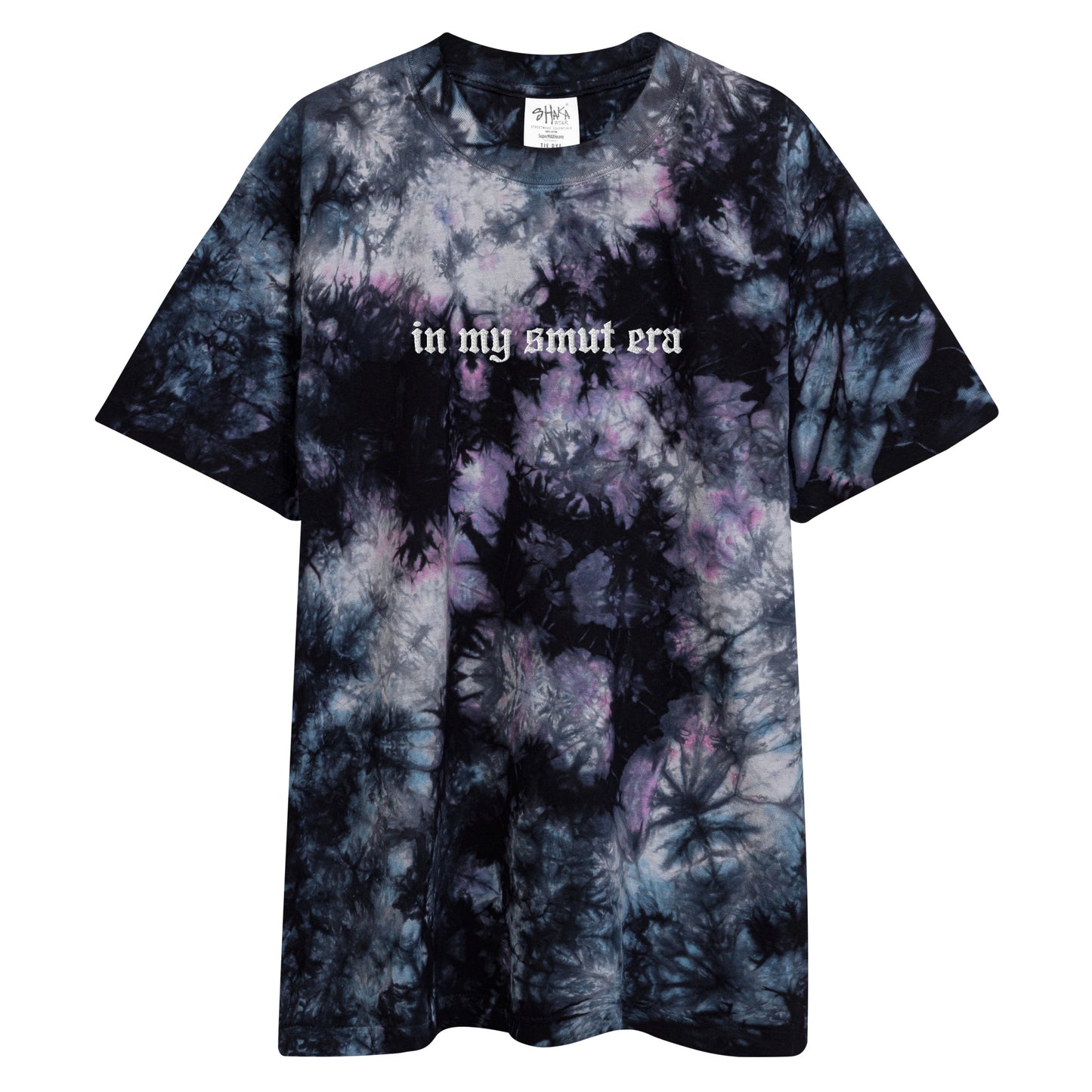 in my smut era embroidered tie-dye t-shirt