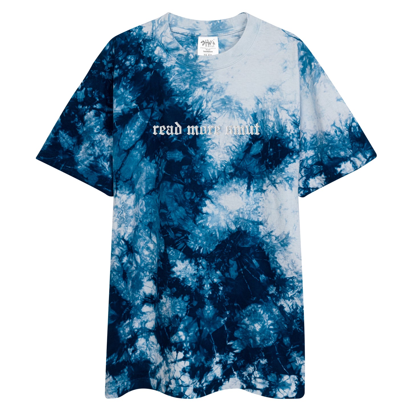 read more smut embroidered tie-dye t-shirt