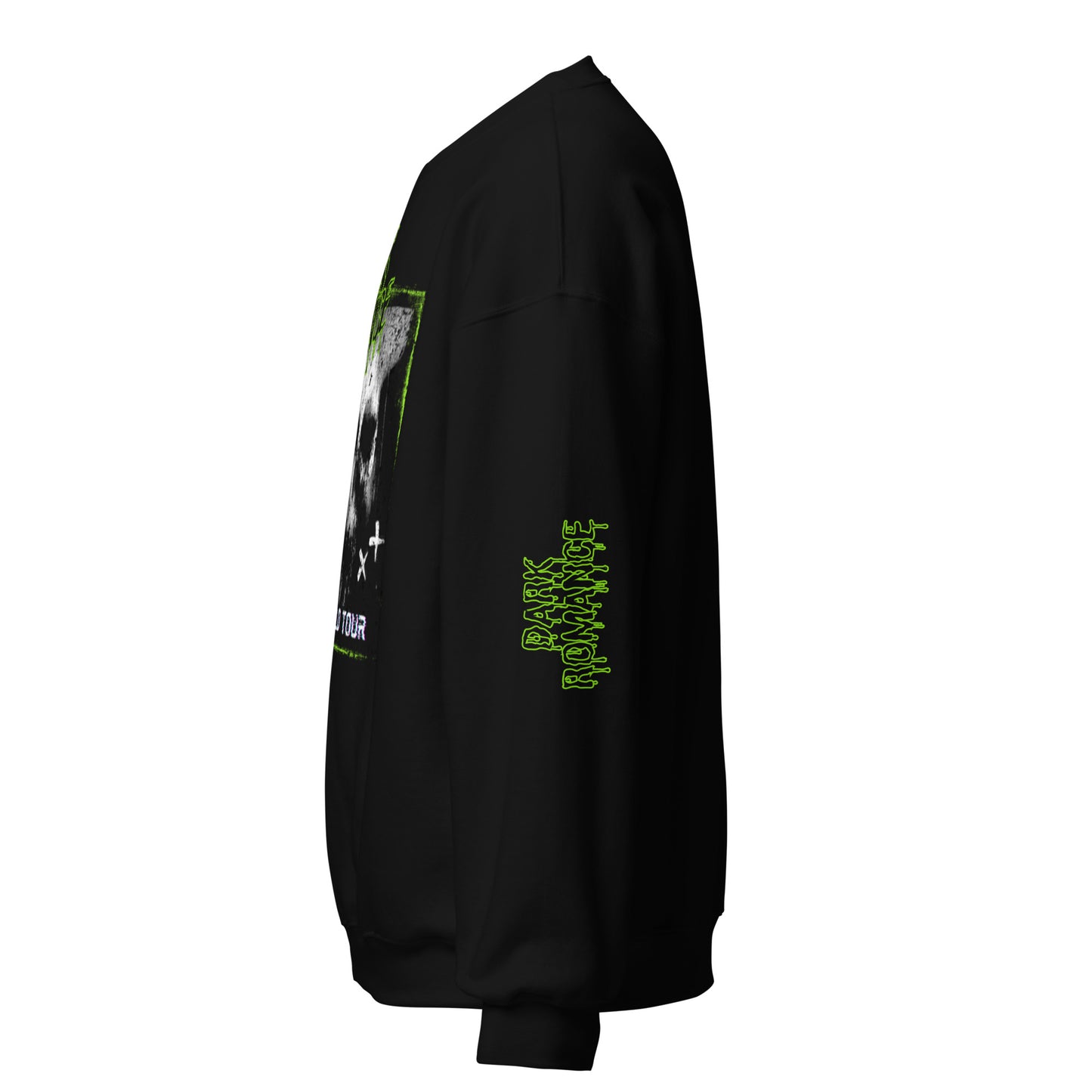 dark romance world tour sweatshirt w/ sleeve detail