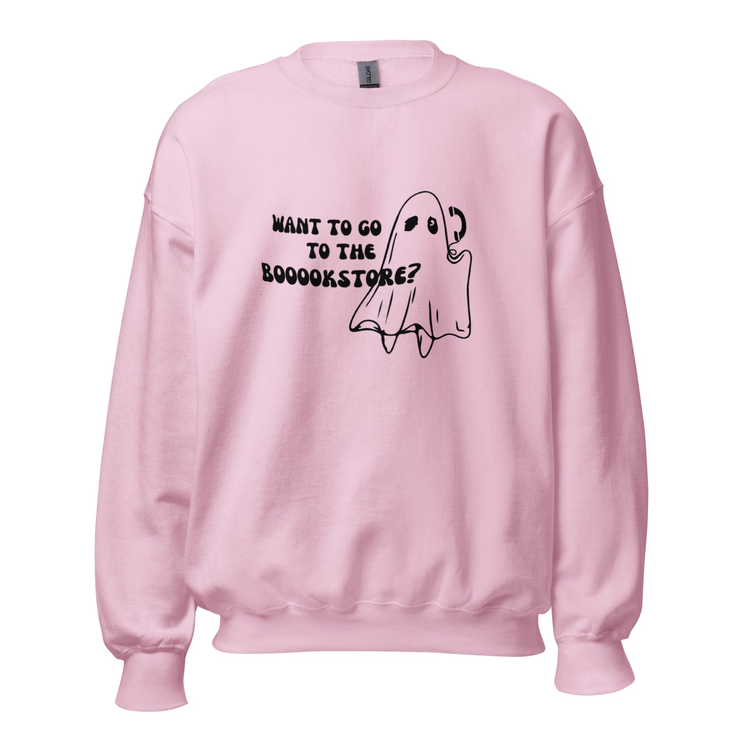 want to go to the booookstore? sweatshirt (black)