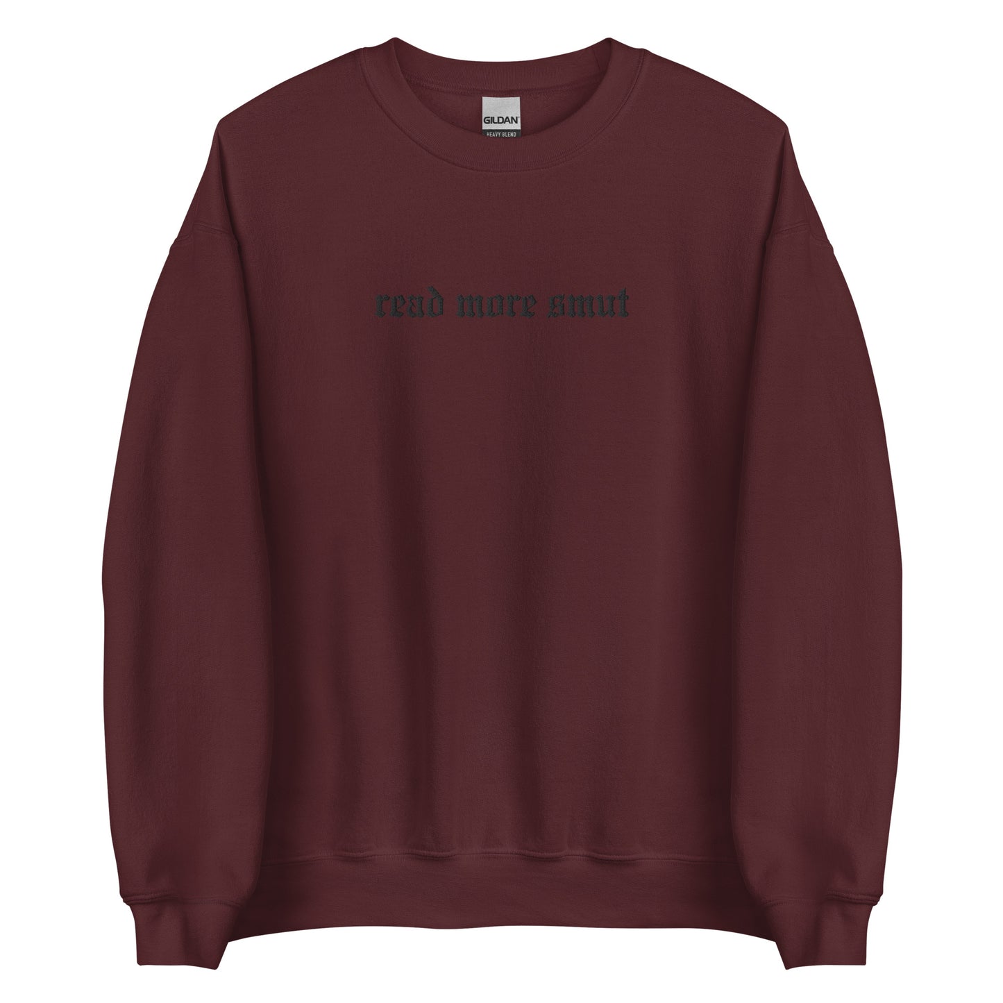 read more smut embroidered sweatshirt