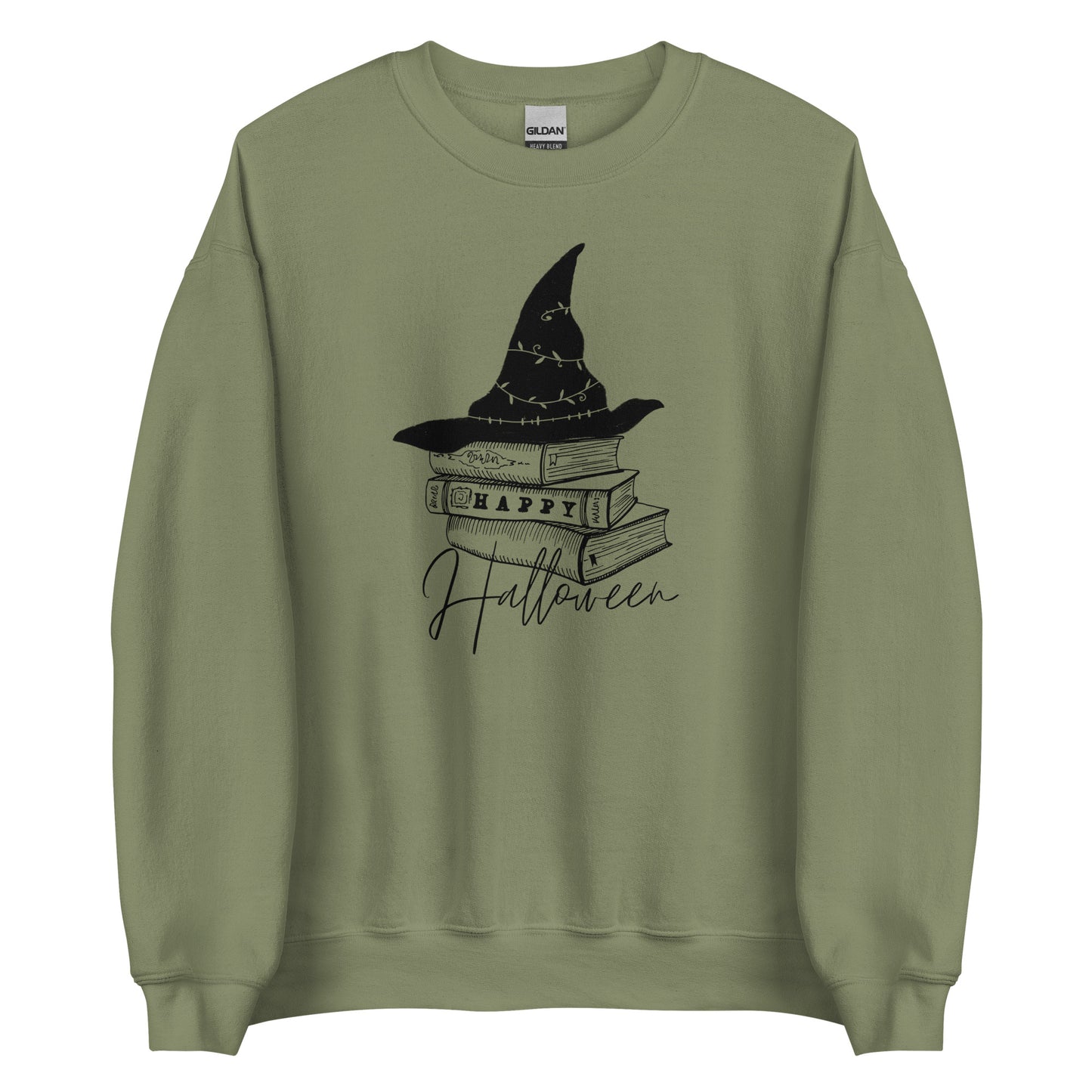 happy halloween books sweatshirt
