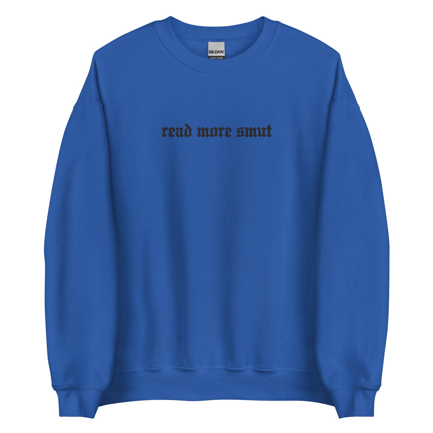 read more smut embroidered sweatshirt