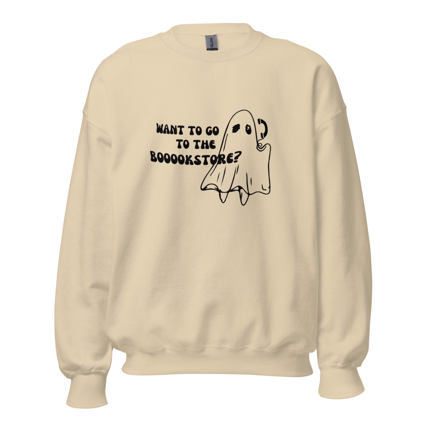 want to go to the booookstore? sweatshirt (black)