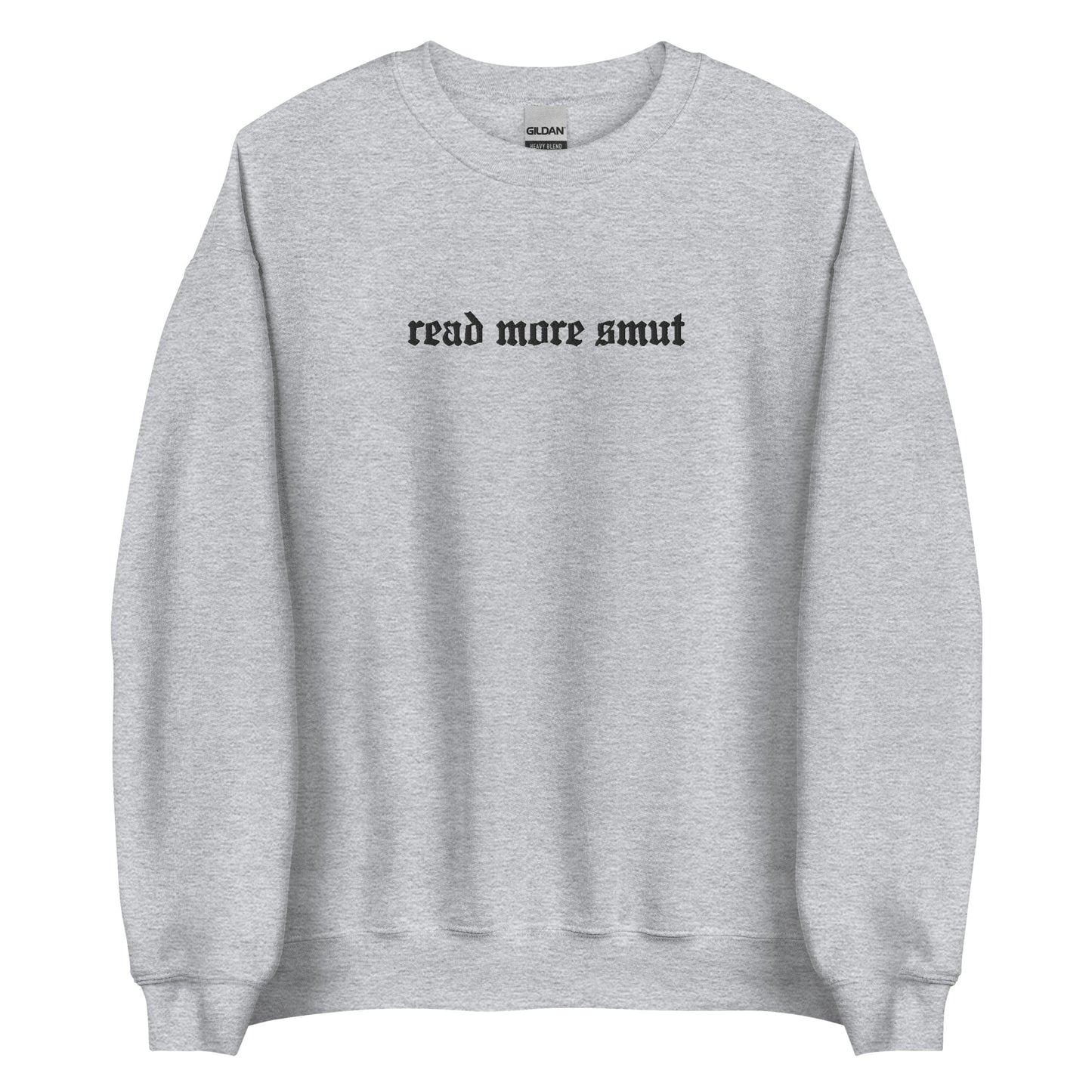 read more smut embroidered sweatshirt