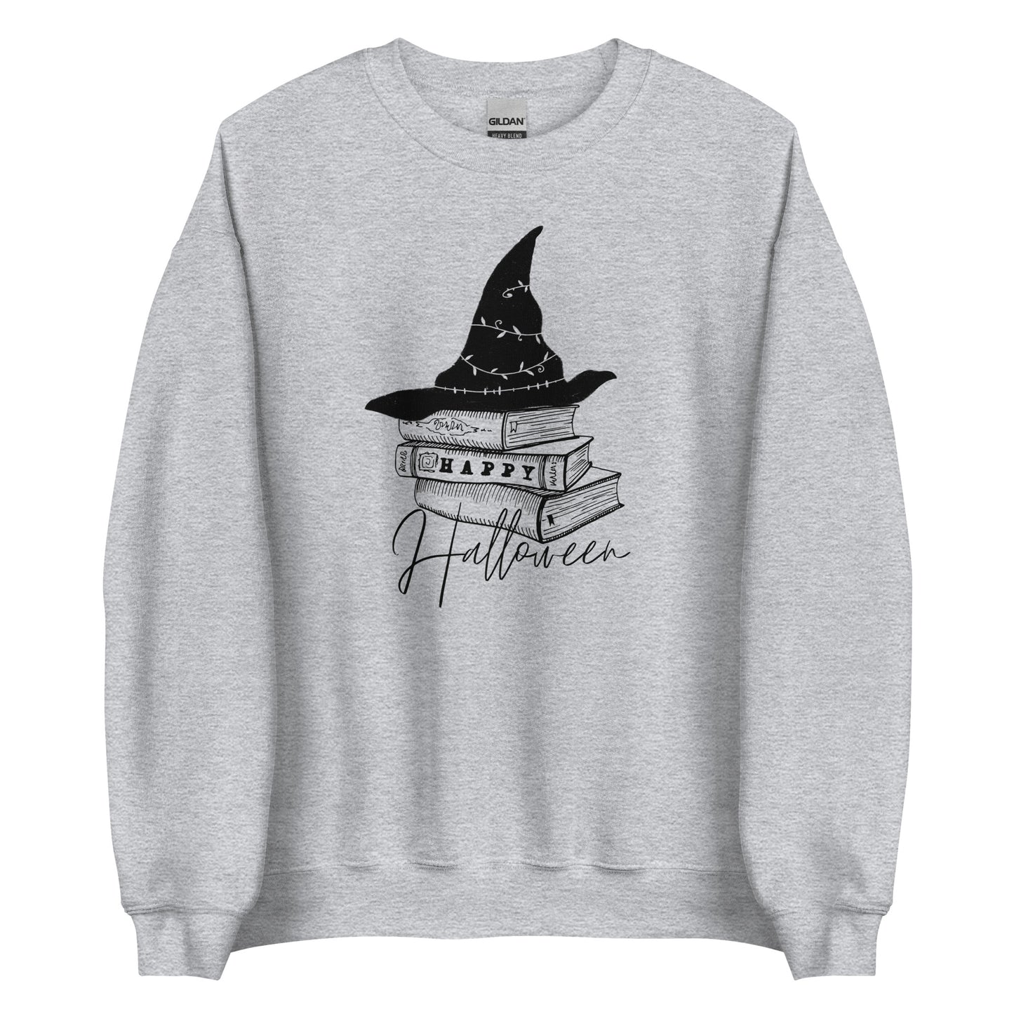 happy halloween books sweatshirt