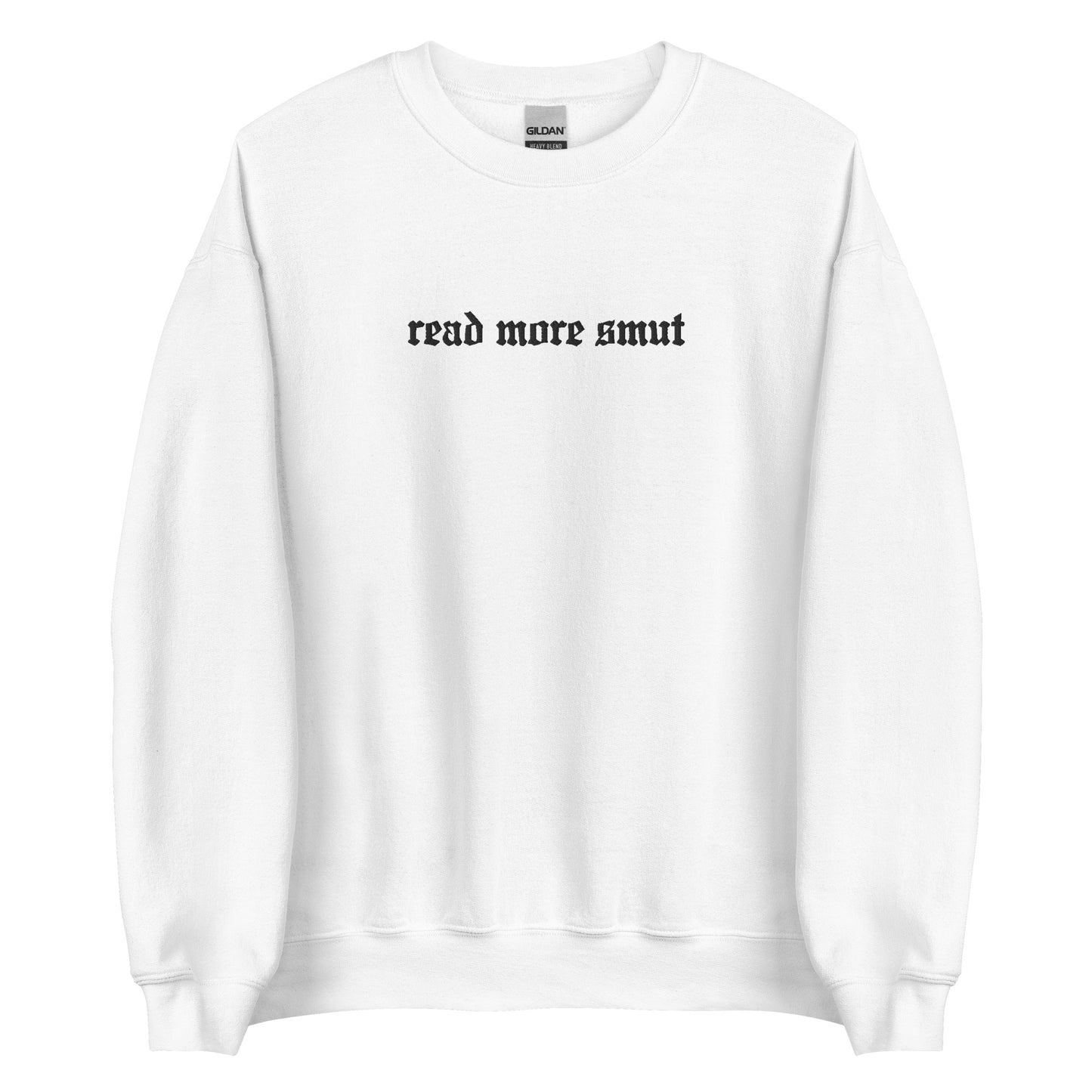 read more smut embroidered sweatshirt