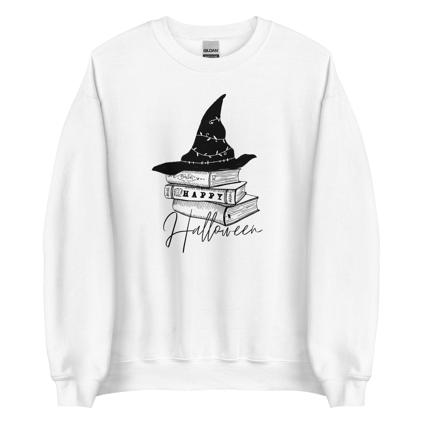 happy halloween books sweatshirt