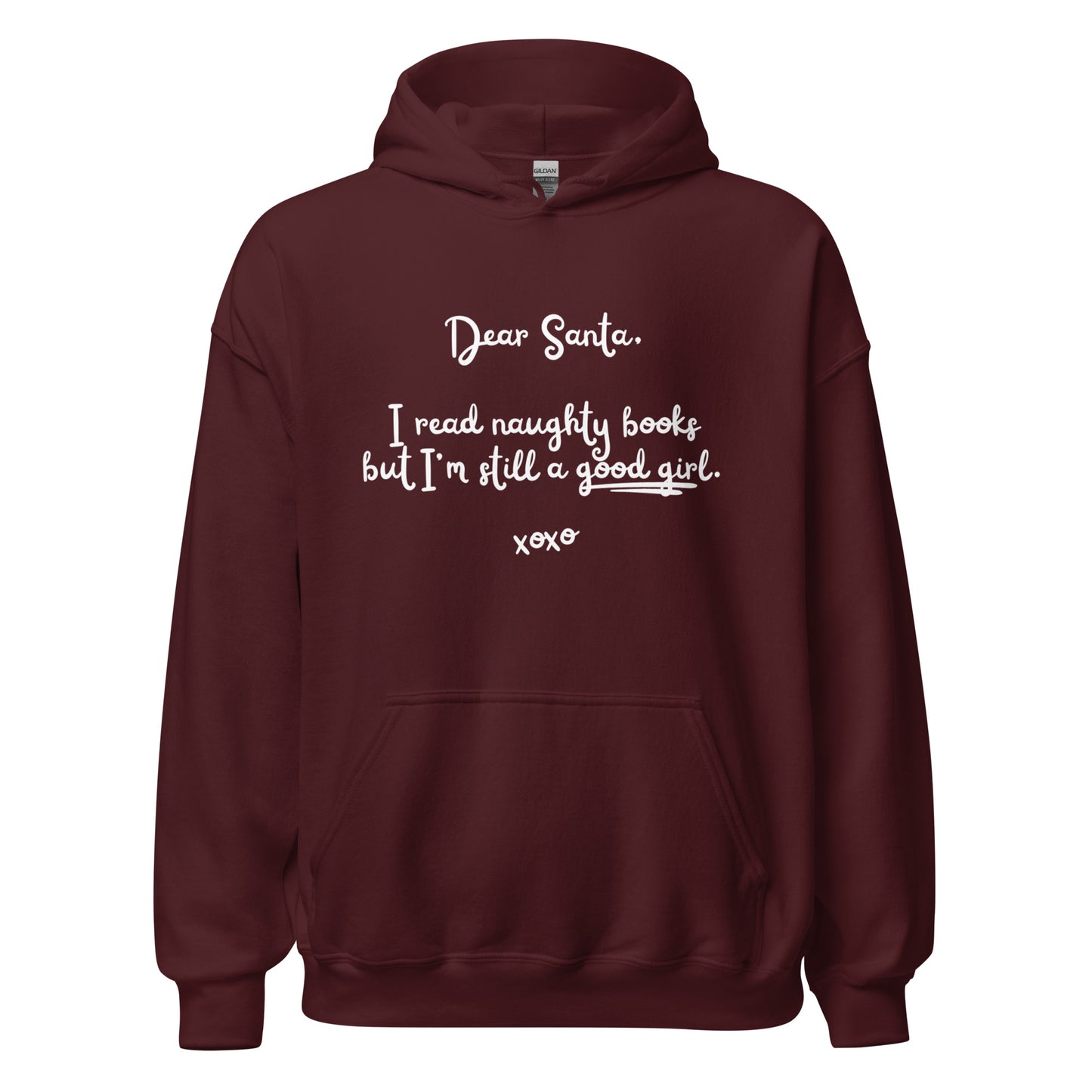 naughty books, good girl hoodie