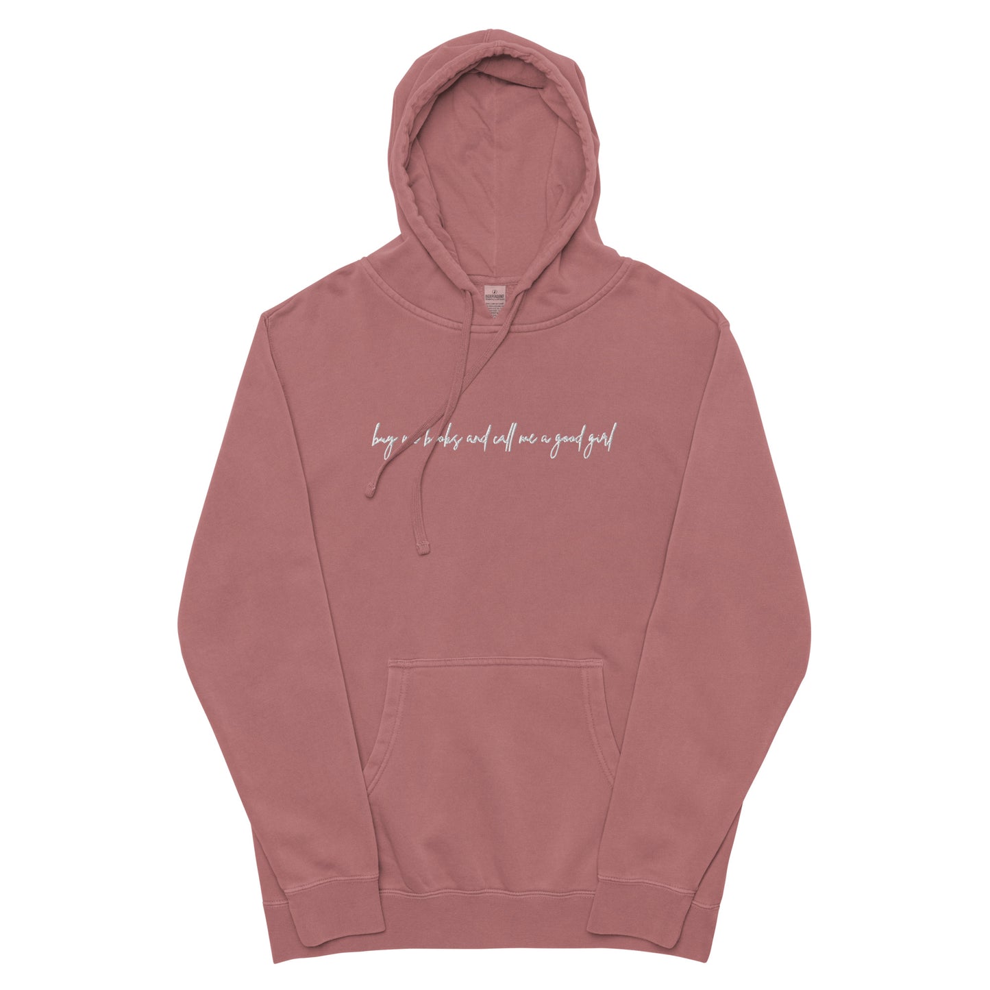 buy me books and call me a good girl embroidered hoodie