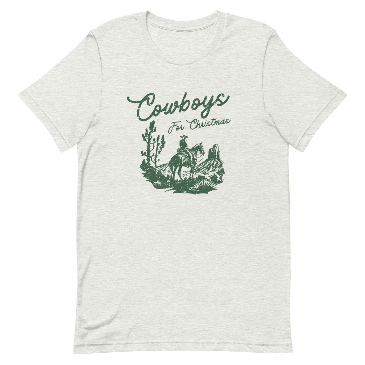 cowboys for christmas t-shirt