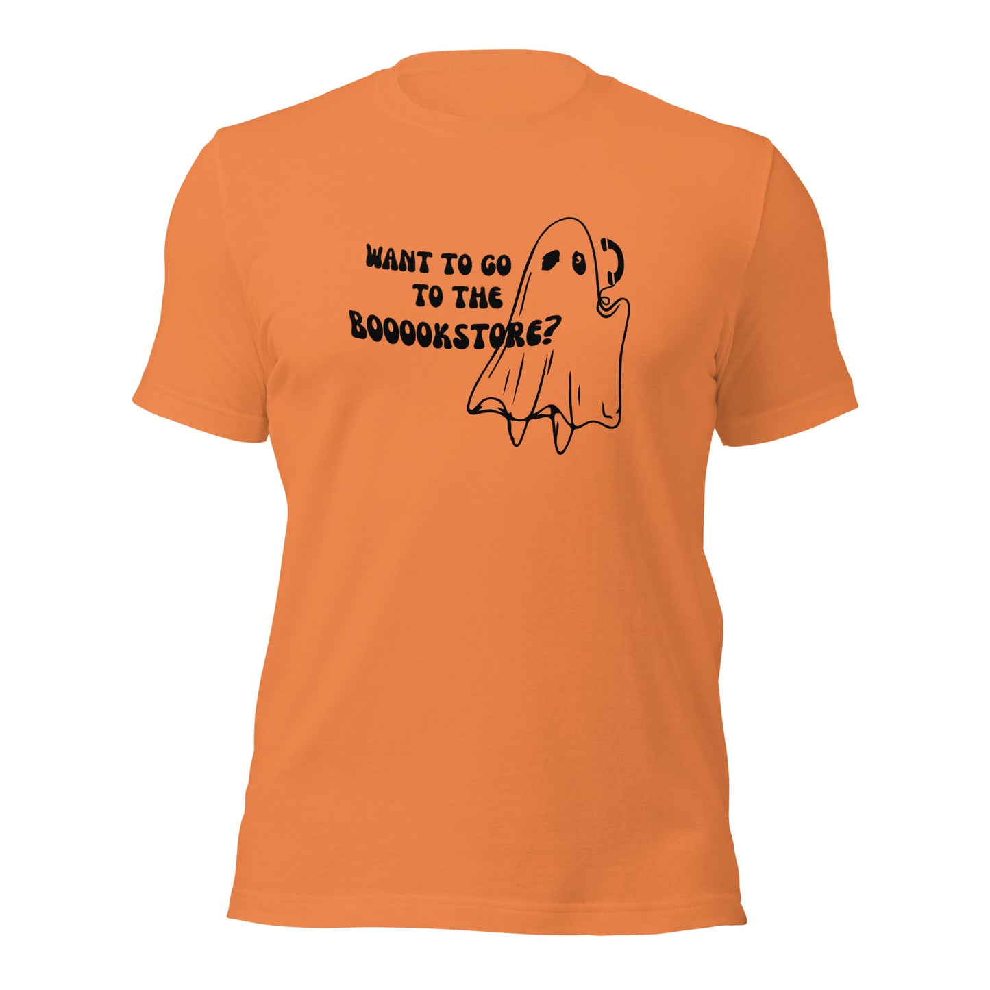 want to go to the booookstore? t-shirt (black)