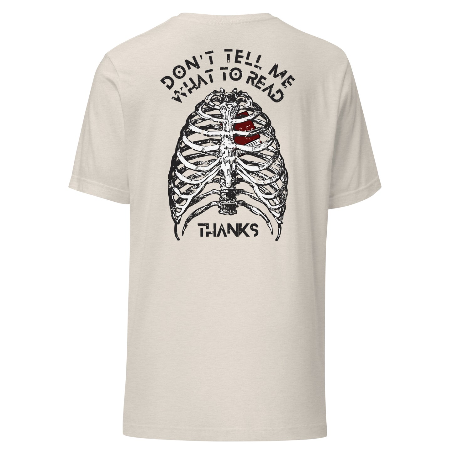don't tell me what to read t-shirt