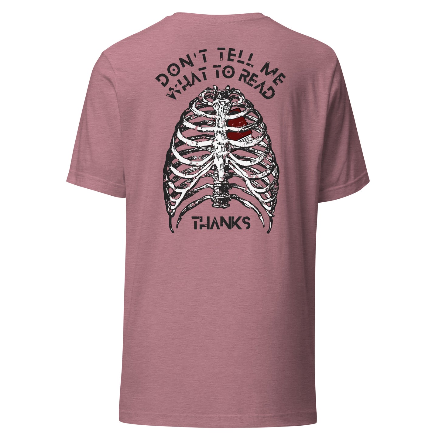 don't tell me what to read t-shirt