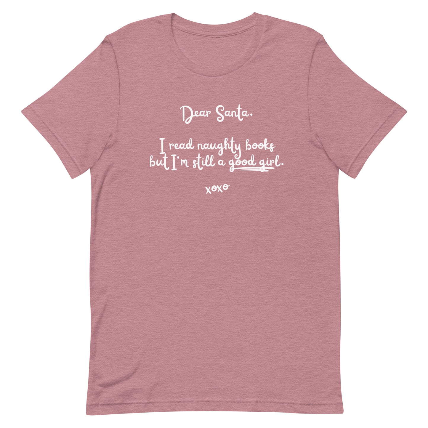 naughty books, good girl t-shirt