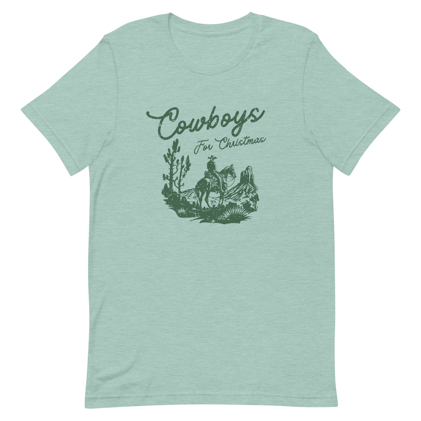 cowboys for christmas t-shirt