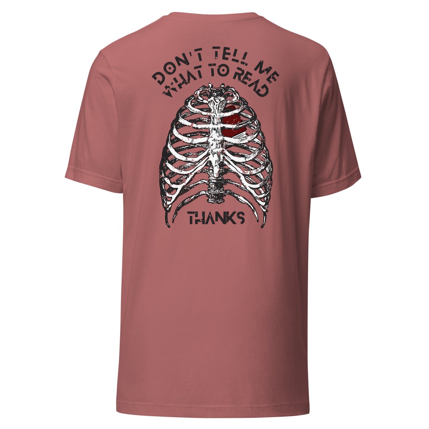 don't tell me what to read t-shirt