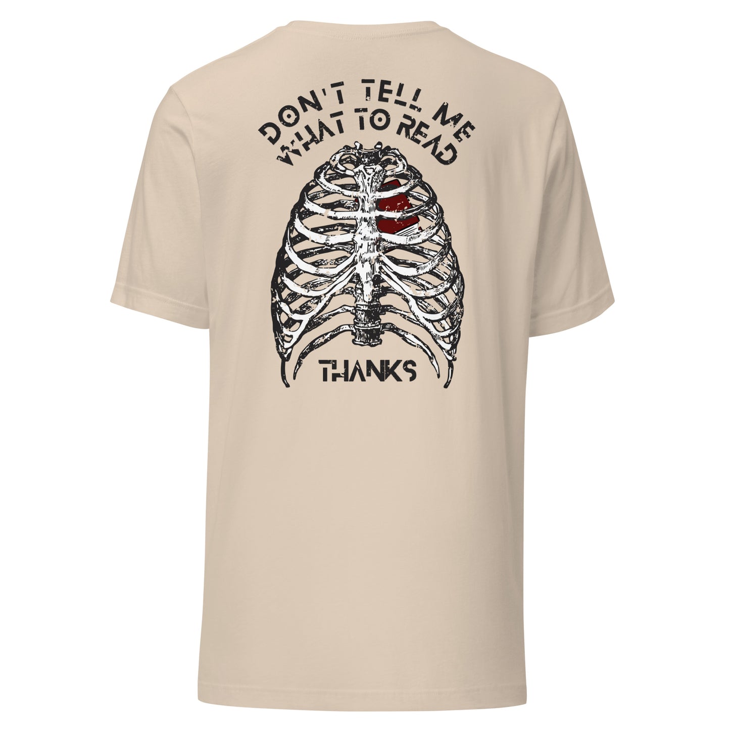 don't tell me what to read t-shirt