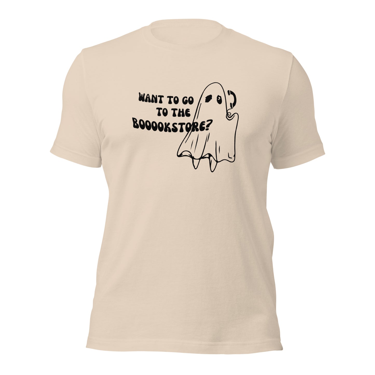 want to go to the booookstore? t-shirt (black)